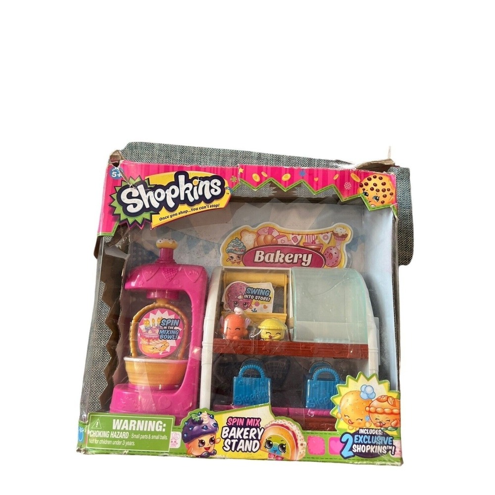 Shopkins Spin Mix Bakery Stand Playset 2 Exclusive Shopkins Moose Toys 56006